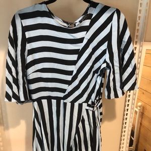 Blue Striped Topshop Dress